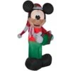 6 Ft. Inflatable Mickey In Stocking Hat Christmas -Northlight Shop gemmy christmas inflatables g 37252 64 1000