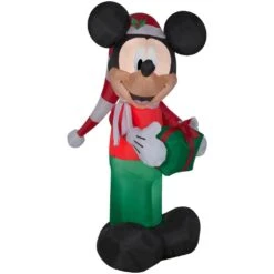 6 Ft. Inflatable Mickey In Stocking Hat Christmas