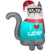 3.5 Ft. H Inflatable Airblown Christmas Nerdy Cat 8 3.5 Ft. H Inflatable Airblown Christmas Nerdy Cat -Northlight Shop gemmy christmas inflatables g 89855 64 1000