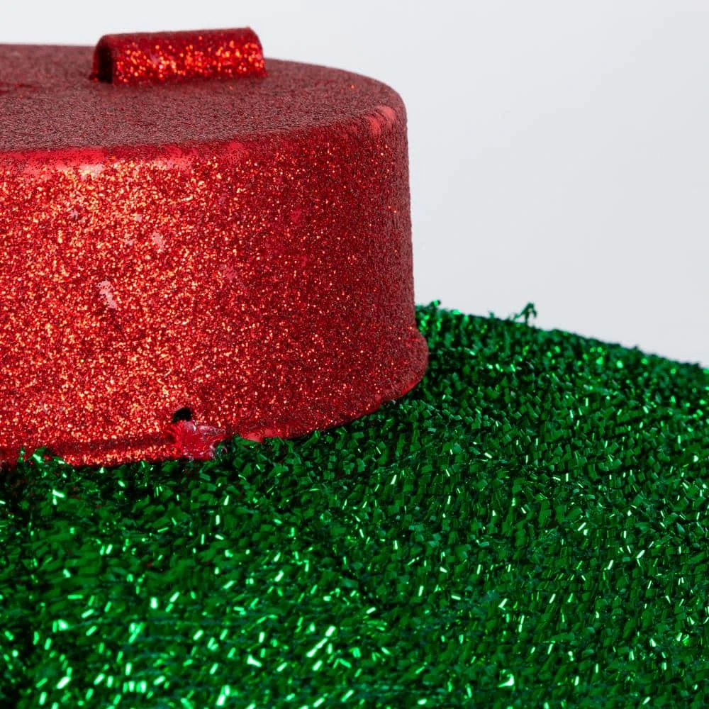 Festive 60cm Diameter Collapsible Green Ball With Snowflake Design And LED Lights 4 Festive 60cm Diameter Collapsible Green Ball With Snowflake Design And LED Lights - Image 4