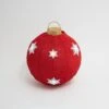 Vibrant 60cm Diameter Red Collapsible Ball With Snowflake Design And LED Lights -Northlight Shop gerson international christmas inflatables 2742930ec r 64 1000