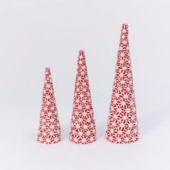 Set Of 3 Clay Whimsical Traditional Peppermint Candy Trees 11 Set Of 3 Clay Whimsical Traditional Peppermint Candy Trees -Northlight Shop gerson international christmas tabletop trees 2549760ec 1f 1000