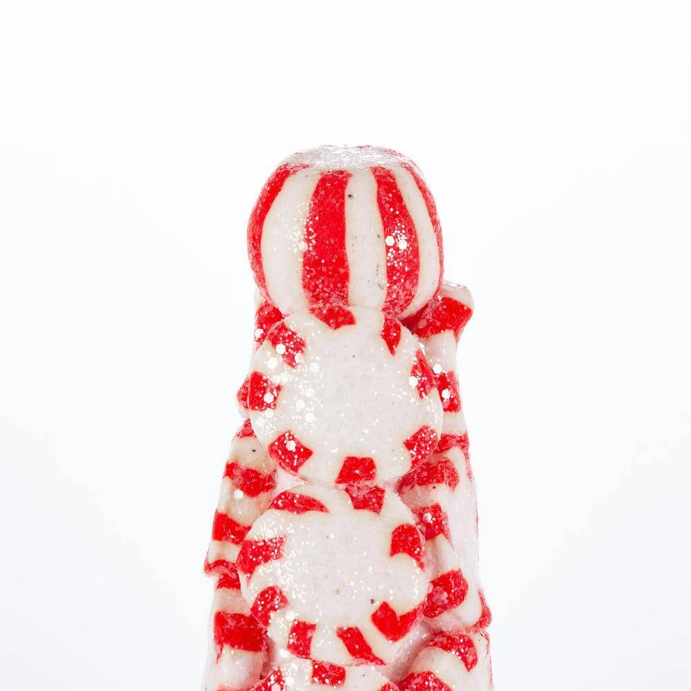 Set Of 3 Clay Whimsical Traditional Peppermint Candy Trees 3 Set Of 3 Clay Whimsical Traditional Peppermint Candy Trees - Image 3