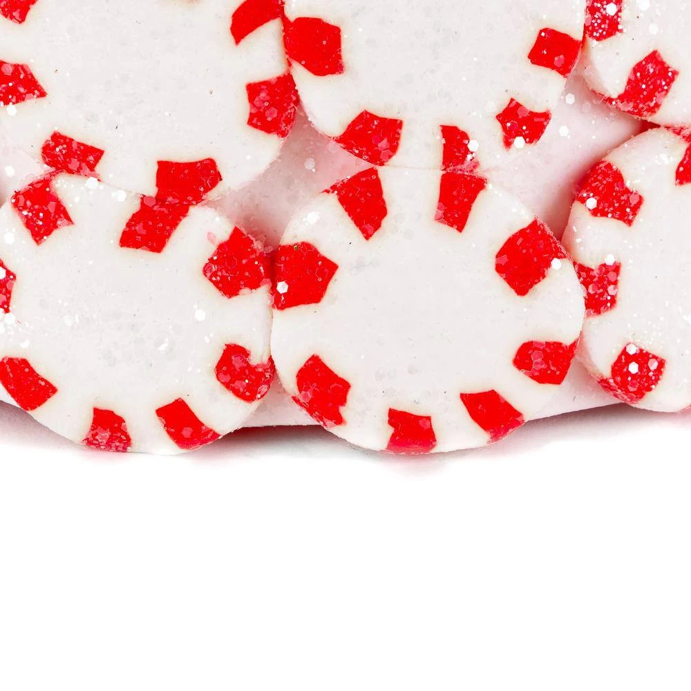 Set Of 3 Clay Whimsical Traditional Peppermint Candy Trees 6 Set Of 3 Clay Whimsical Traditional Peppermint Candy Trees - Image 6