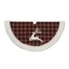 48 In. D Christmas Buffalo Plaid Tree Skirt With Deer -Northlight Shop gerson international christmas tree skirts 2361760ec deer 64 1000