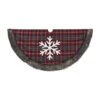 48 In. D Christmas Buffalo Plaid Tree Skirt With Snowflake 24 48 In. D Christmas Buffalo Plaid Tree Skirt With Snowflake -Northlight Shop gerson international christmas tree skirts 2361760ec snowflake 64 1000