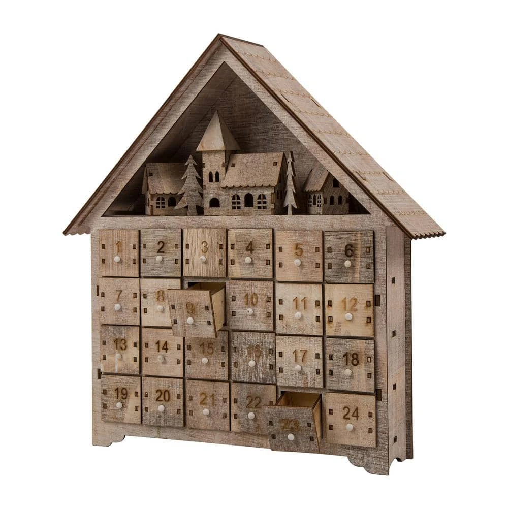 14.17 In. L Wooden LED Countdown Farmhouse 3 14.17 In. L Wooden LED Countdown Farmhouse - Image 3