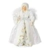 12 In. H White Faux Fur Christmas Angel Tree Top -Northlight Shop glitzhome christmas figurines 2004500006 64 1000