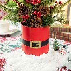 22 In. H Lighted Santa Belt Potted Table Tree 12 22 In. H Lighted Santa Belt Potted Table Tree -Northlight Shop glitzhome christmas figurines 2009800016 44 1000
