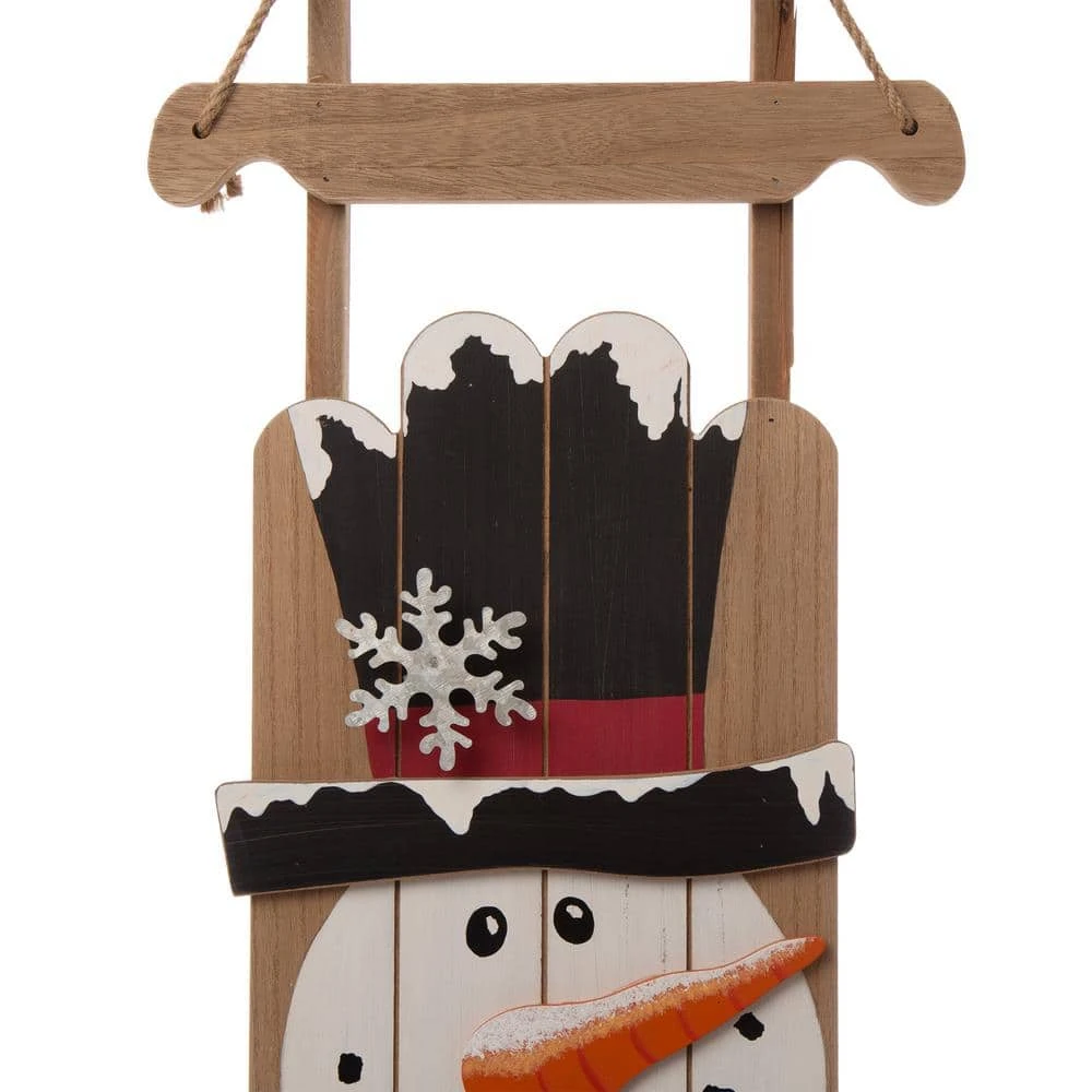 42 In. H Wooden Christmas Snowman Porch Sign 4 42 In. H Wooden Christmas Snowman Porch Sign - Image 4