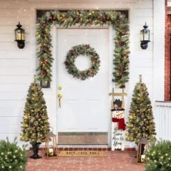 42 In. H Wooden Christmas Snowman Porch Sign 10 42 In. H Wooden Christmas Snowman Porch Sign -Northlight Shop glitzhome christmas figurines 2010100002 e1 1000