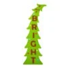42 In. H Christmas Wooden Bright Bent Tree Porch Sign (KD) -Northlight Shop glitzhome christmas figurines 2010100077 64 1000