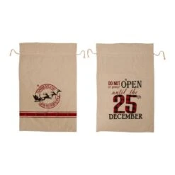 23 In. H Lighted Burlap Gift Sack With Wordings (10 LEDs) (Set Of 2) -Northlight Shop glitzhome christmas gift bags gh1107202628 c3 1000