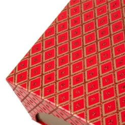 4.88 In. Nesting Box Tower Red (Set Of 5) -Northlight Shop glitzhome christmas gift boxes 1504004192 1f 1000