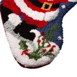 19.00 In. L Hooked Stocking, Santa -Northlight Shop glitzhome christmas stockings 1113001352 4f 1000