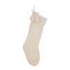 24 In.H Knitted Polyester Christmas Stocking With Pom Ball-White 3 24 In.H Knitted Polyester Christmas Stocking With Pom Ball-White -Northlight Shop glitzhome christmas stockings 1113202580 64 1000