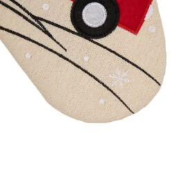 21 In. L Embroidered Linen Christmas Stocking - Red Truck 12 21 In. L Embroidered Linen Christmas Stocking - Red Truck -Northlight Shop glitzhome christmas stockings 1113203054 44 1000
