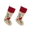 21 In. Polyester Fabric Christmas Decoration Stocking (2-Pack) -Northlight Shop glitzhome christmas stockings 2004700047 64 1000