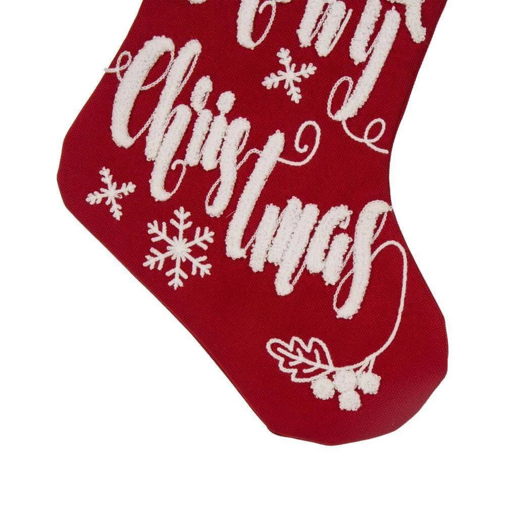 21 In. H Fabric Polyester Christmas Decoration Merry Christmas Stocking (2-Pack) 5 21 In. H Fabric Polyester Christmas Decoration Merry Christmas Stocking (2-Pack) - Image 5