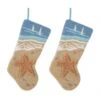 2-Pack 19 In. H Hooked Stocking, 3D Starfish 12 2-Pack 19 In. H Hooked Stocking, 3D Starfish -Northlight Shop glitzhome christmas stockings 2004700115 64 1000
