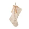 21 In. Milk Coffee Brown Twisted Faux Marten Fur Christmas Stocking With Bow -Northlight Shop glitzhome christmas stockings 2004700152 64 1000