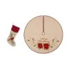 Set Of 2 Fabric Christmas Decoration (48.00 In. Tree Skirt And Stocking) -Northlight Shop glitzhome christmas textiles 2004700010 64 1000