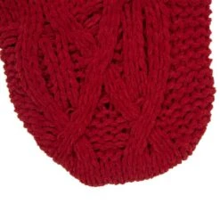 Set Of 2 Knitted Polyester Red Christmas Decoration (52 In. Tree Skirt And 22 In. Stocking) 12 Set Of 2 Knitted Polyester Red Christmas Decoration (52 In. Tree Skirt And 22 In. Stocking) -Northlight Shop glitzhome christmas textiles 2004700025 fa 1000