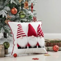 18 In. W X 18 In. H Heavy Knitted Gnome Pillow 5 18 In. W X 18 In. H Heavy Knitted Gnome Pillow -Northlight Shop glitzhome christmas textiles 2004800037 e1 1000