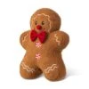 15 In. H Christmas Gingerbread Man Shaped Pillow -Northlight Shop glitzhome christmas textiles 2004800041 64 1000