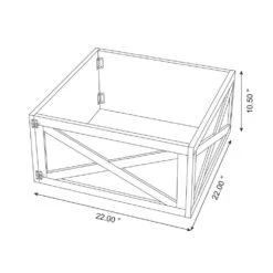 22.09 In. L Natural Wooden Tree Collar (KD) 9 22.09 In. L Natural Wooden Tree Collar (KD) -Northlight Shop glitzhome christmas tree collars 1106203434 c3 1000