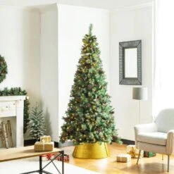 26 In. Dia Golden Hammered Metal Tree Collar(KD) 9 26 In. Dia Golden Hammered Metal Tree Collar(KD) -Northlight Shop glitzhome christmas tree collars 2004600002 77 1000