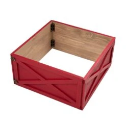 22 In. L Red Wooden Tree Collar(KD)