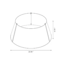 22 In. D Galvanized Merry Christmas Cutout Metal Tree Collar With Light String (KD) -Northlight Shop glitzhome christmas tree collars 2010600016 c3 1000