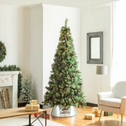 26 In. D Galvanized Metal Truck Tree Collar (KD) -Northlight Shop glitzhome christmas tree collars 2010600024 77 1000