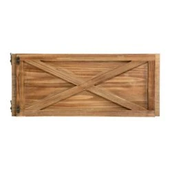 10.98 In .H X 26 In. D Natural Wooden Brown Tree Collar (KD) -Northlight Shop glitzhome christmas tree collars 2010600029 1f 1000