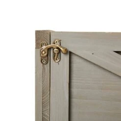 22 In. D Warm Gray Wooden Tree Collar (KD) -Northlight Shop glitzhome christmas tree collars 2010600032 1f 1000