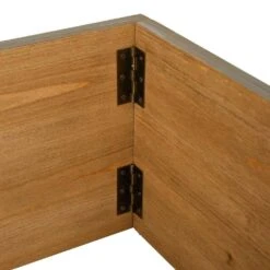 22 In. D Warm Gray Wooden Tree Collar (KD) -Northlight Shop glitzhome christmas tree collars 2010600032 44 1000