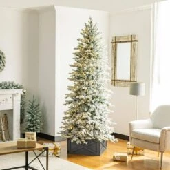 22 In. D Warm Gray Wooden Tree Collar (KD) -Northlight Shop glitzhome christmas tree collars 2010600032 d4 1000