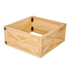 11.5 In. H Natural Wooden Brown Tree Collar (KD)