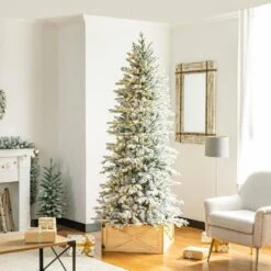 11.5 In. H Natural Wooden Brown Tree Collar (KD) -Northlight Shop glitzhome christmas tree collars 2010600035 77 1000