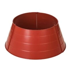 22 In. D Christmas Painted Red Metal Tree Collar (KD)