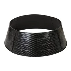 40.5 In. D Christmas Black Hammered Metal Tree Collar (KD)