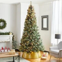 40.5 In. D Christmas Gold Hammered Metal Tree Collar (KD) -Northlight Shop glitzhome christmas tree collars 2010600045 e1 1000