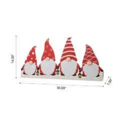 30 In. L Christmas Gnomes Metal Tree Collar -Northlight Shop glitzhome christmas tree collars 2010600047 4f 1000