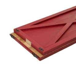 32 In. L Red Wooden Tree Collar (KD) -Northlight Shop glitzhome christmas tree collars 2010600048 1f 1000