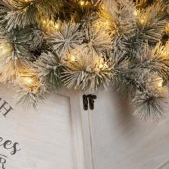 40 In. L White Wooden Trapezoid "Farm Fresh" Christmas Tree Collar (KD) -Northlight Shop glitzhome christmas tree collars 2010600056 44 1000