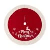48 In. D Fabric Christmas Tree Skirt In Merry Christmas -Northlight Shop glitzhome christmas tree skirts 1113202455 64 1000