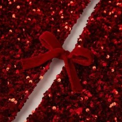 0.39 In. Red Sequin Christmas Tree Skirt (Set Of 3) -Northlight Shop glitzhome christmas tree skirts 2004700093 fa 1000