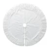 60 In. D Oversized Deluxe White Velvet Ruffled Christmas Tree Skirt -Northlight Shop glitzhome christmas tree skirts 2020100004 64 1000