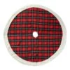 60 In. D Oversized Red And Black Plaid Reversible Sherpa/Flannel Christmas Tree Skirt 5 60 In. D Oversized Red And Black Plaid Reversible Sherpa/Flannel Christmas Tree Skirt -Northlight Shop glitzhome christmas tree skirts 2020100012 64 1000